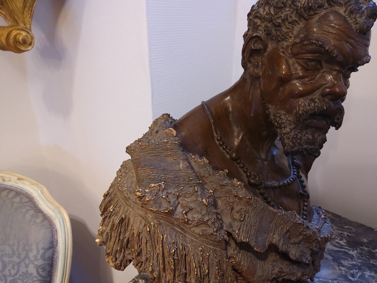 Moorish Terracotta Bust By Goldscheider-photo-1